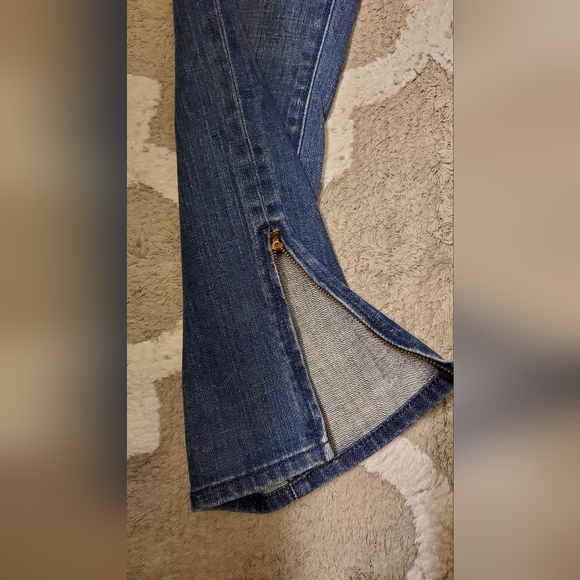 Express x2 Bejeweled Straight Leg Jeans Size 2 - Picture 4 of 7